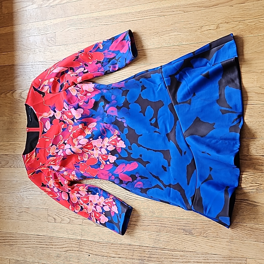 Karen Millen floral scuba dress 10